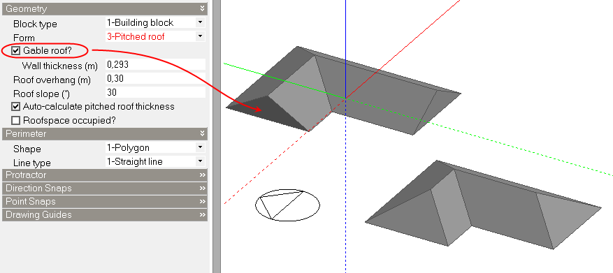 pitched roof roof form